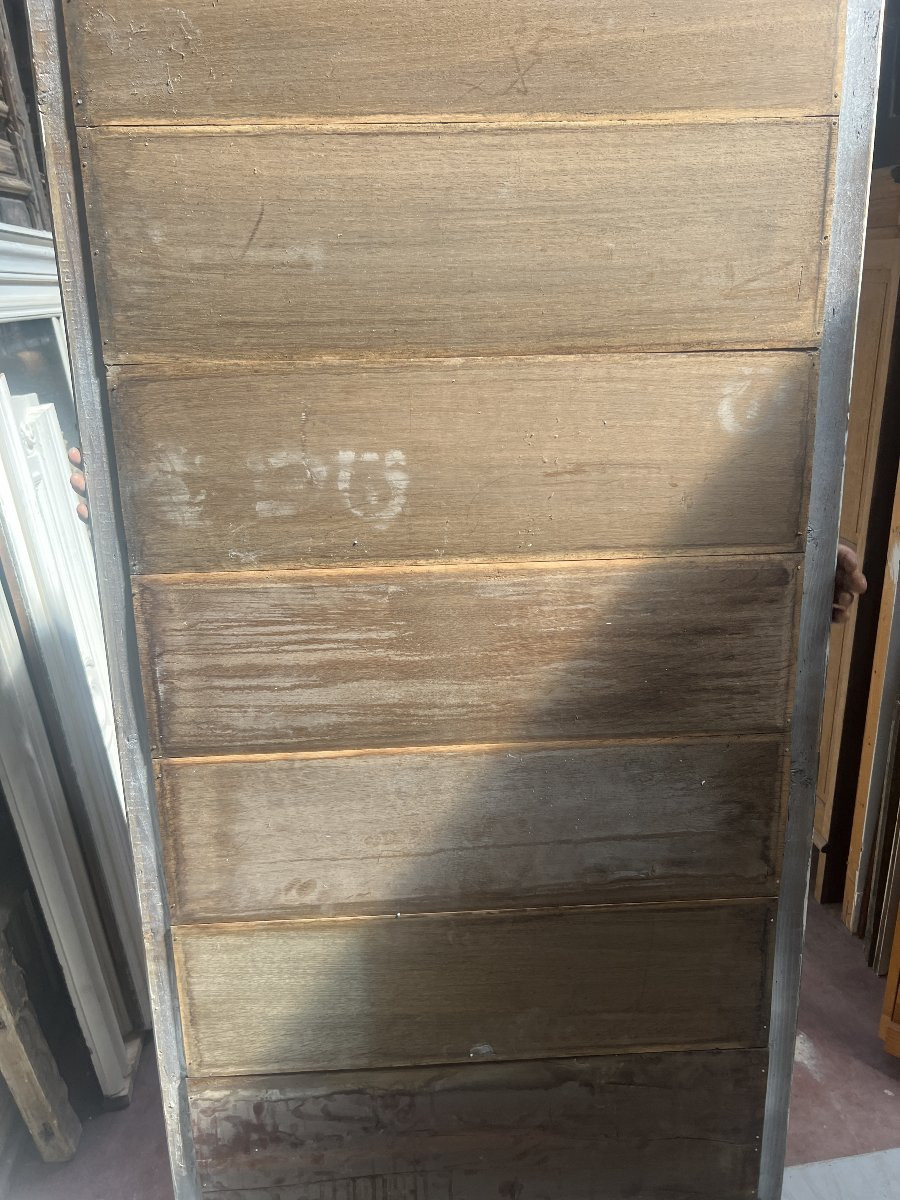 Miroir doré de style Rocaille en bois et stuc doré XIX siècle-photo-3