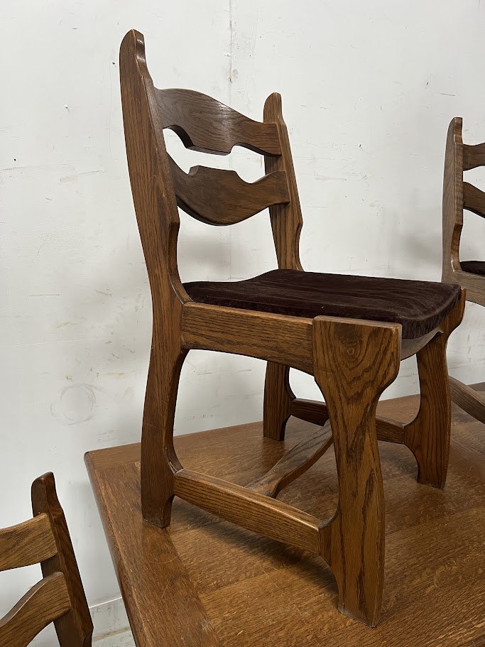 Dining Room Furniture XX Century Table And Chairs-photo-4