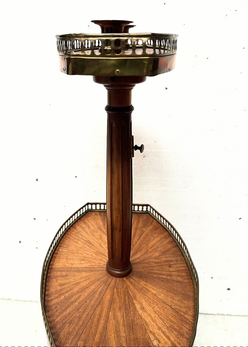 Serviteur muet de style Louis XVI en acajou XX siècle-photo-8