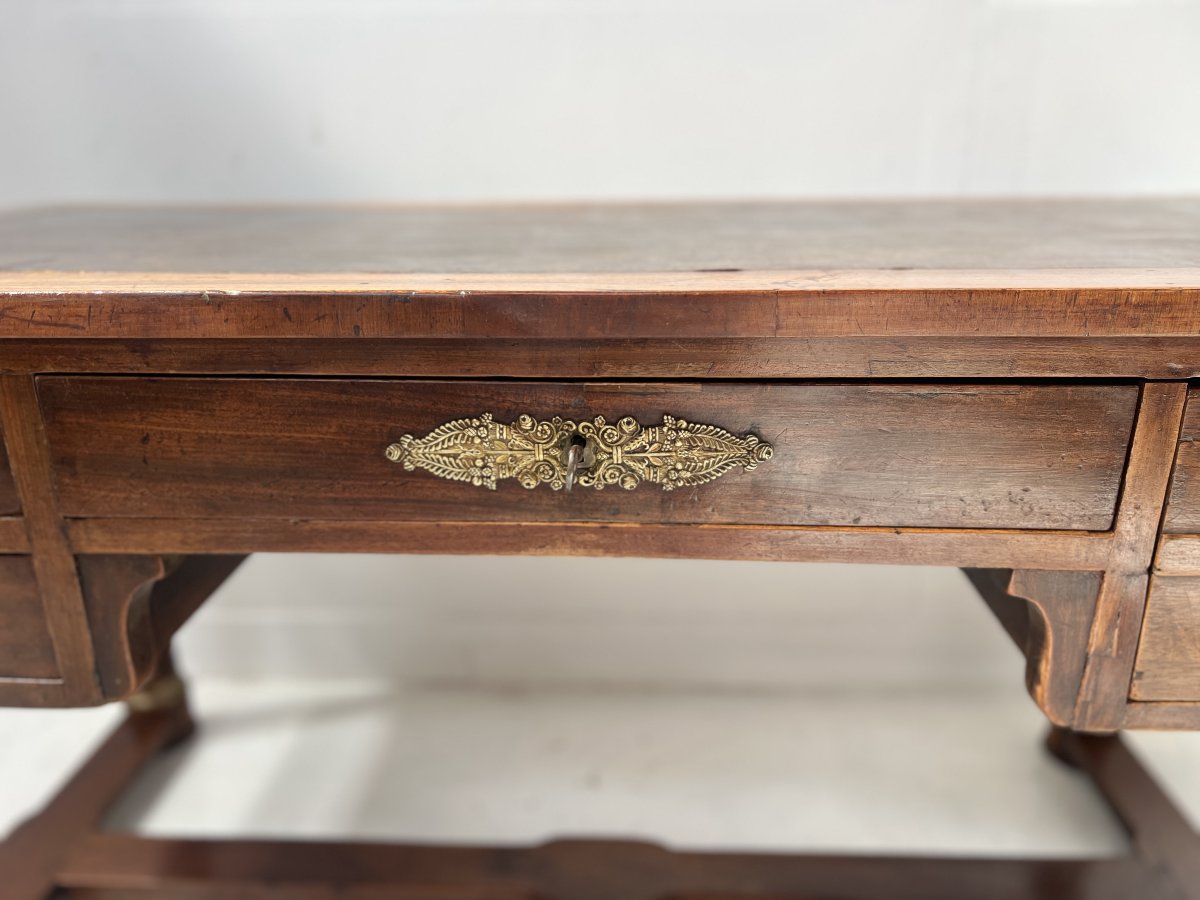 Bureau de style Empire en acajou et placage XIXieme siècle-photo-2
