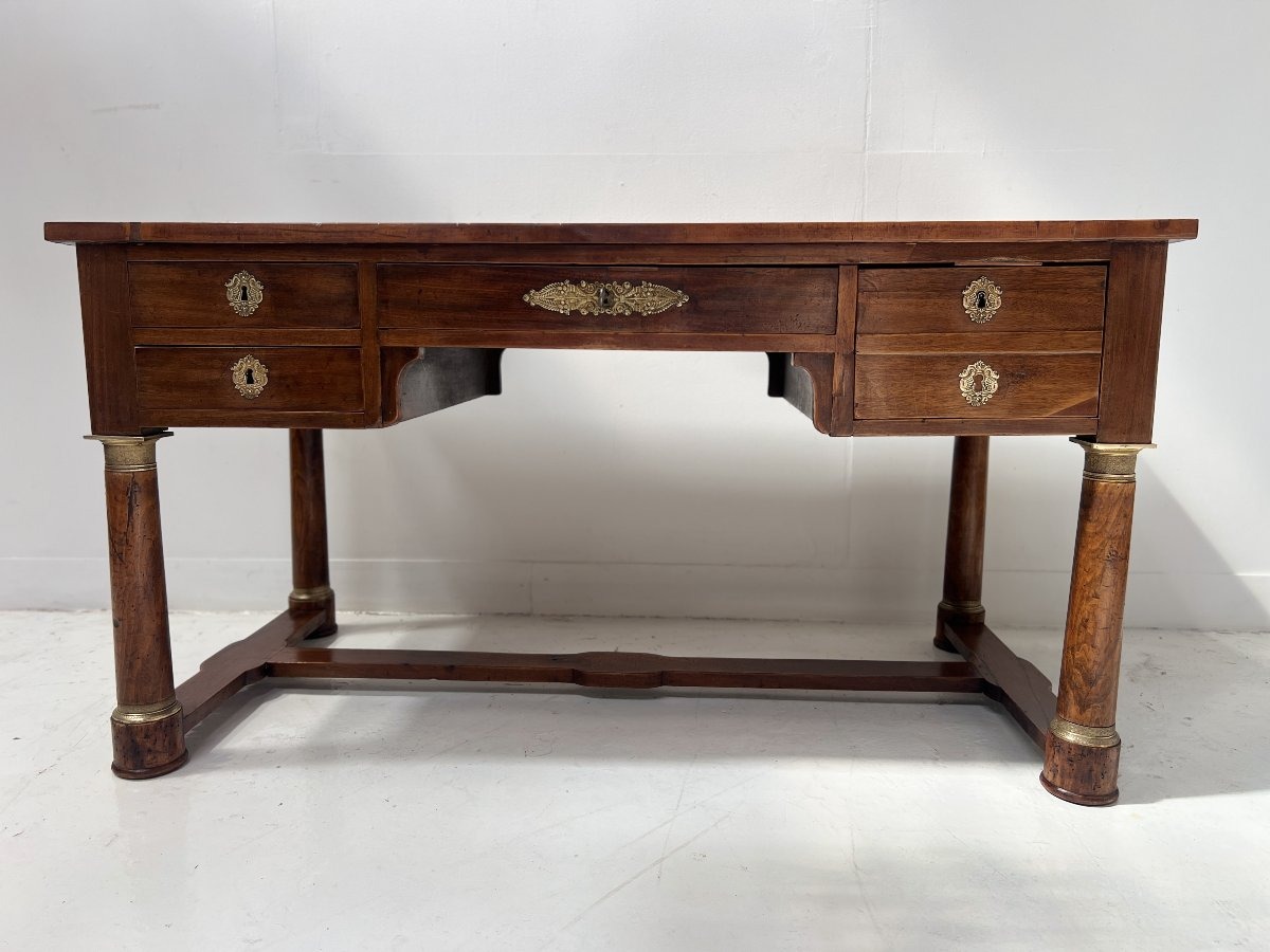 Bureau de style Empire en acajou et placage XIXieme siècle