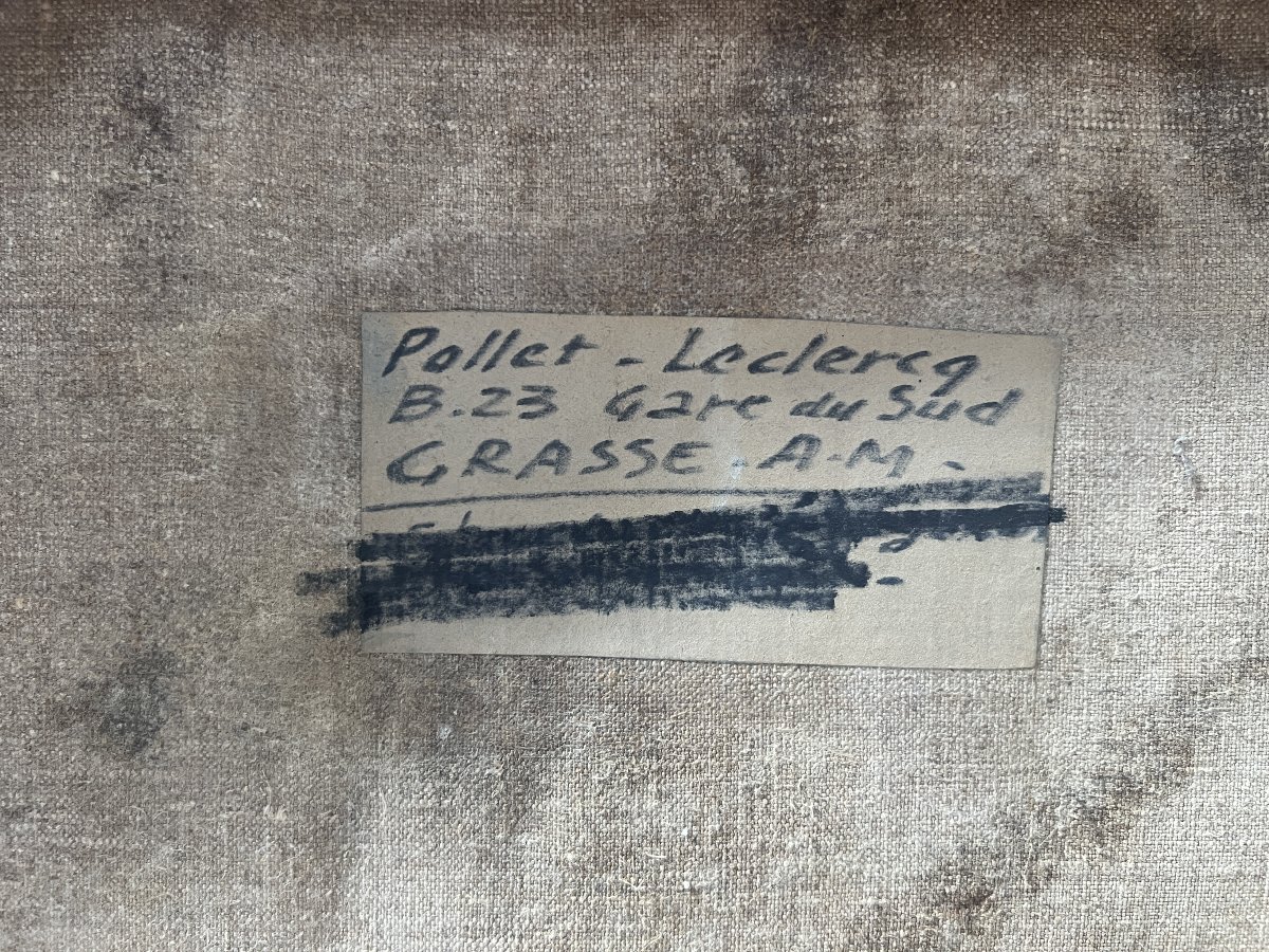 Oil On Canvas, Contemporary Painting By "pollet Leclerc," 20th Century-photo-1