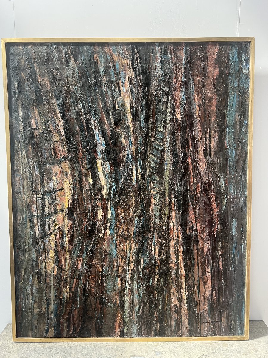 Oil On Canvas, Contemporary Painting By "pollet Leclerc," 20th Century-photo-2