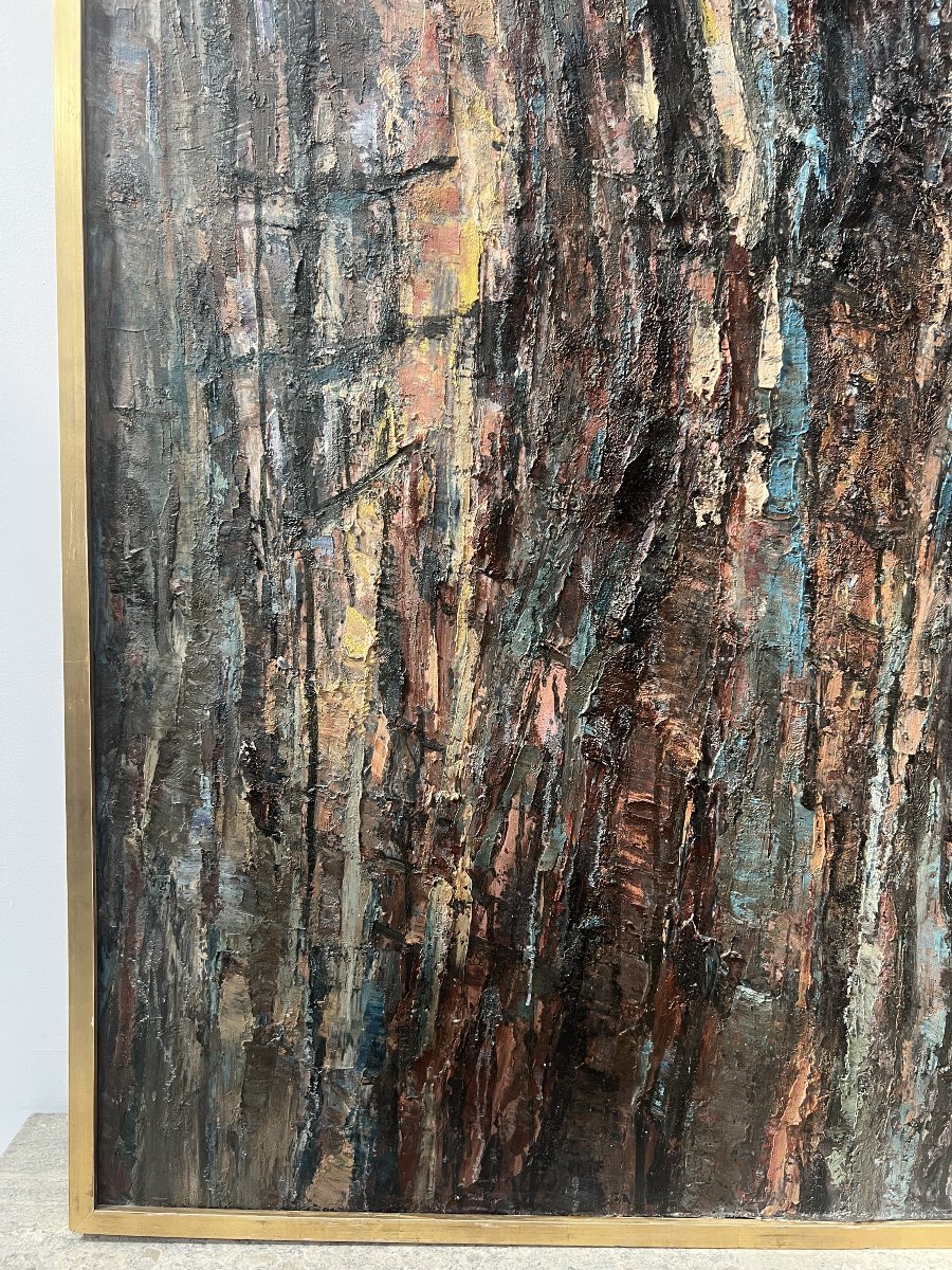 Oil On Canvas, Contemporary Painting By "pollet Leclerc," 20th Century-photo-4