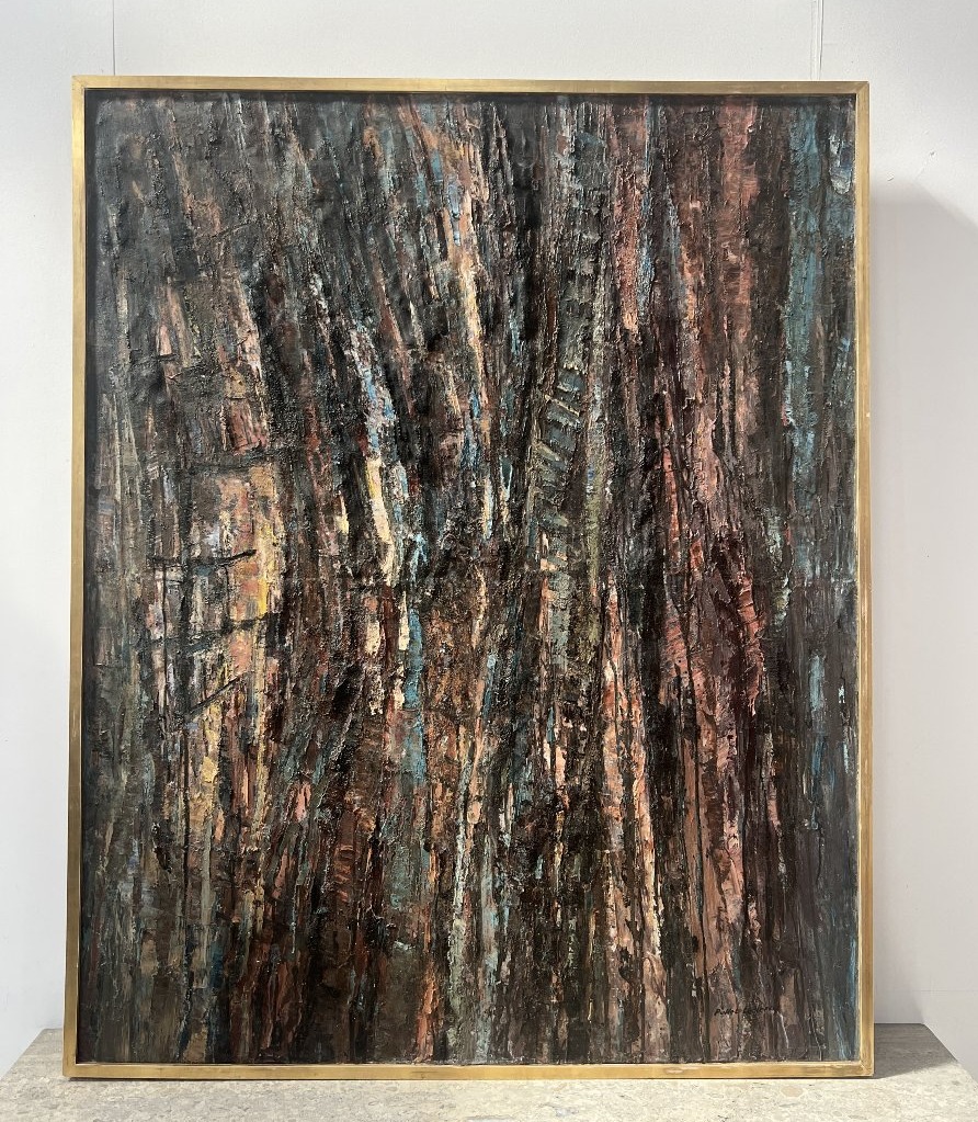 Oil On Canvas, Contemporary Painting By "pollet Leclerc," 20th Century