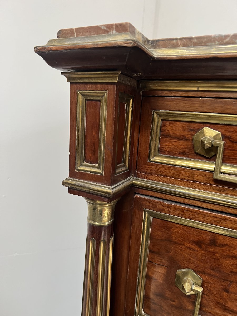 19th-century Louis XVI-style Mahogany Napoleon III Secretary Desk-photo-5