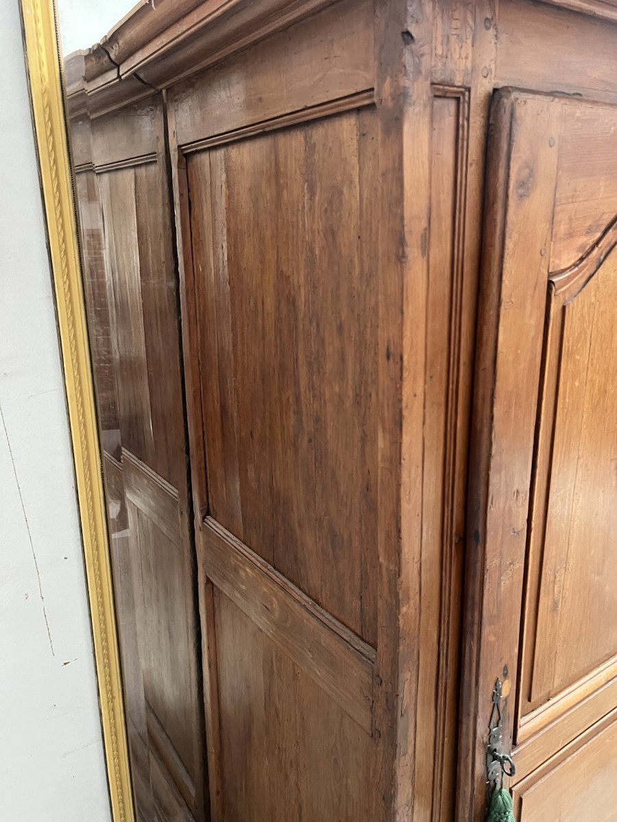 19th-century Solid Cherry Wood Stocking Frame-photo-3