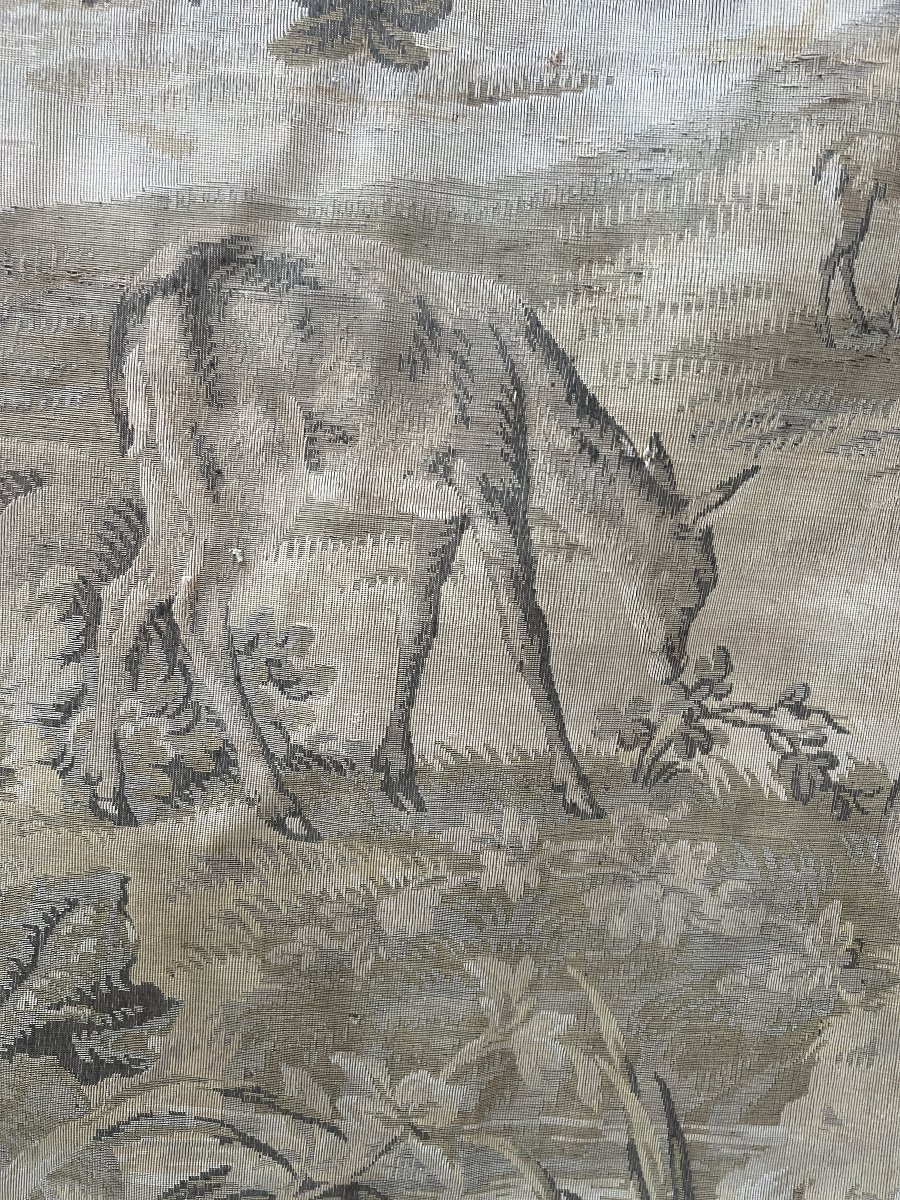 Tapisserie de style renaissance a décor animalier XX siècle-photo-4