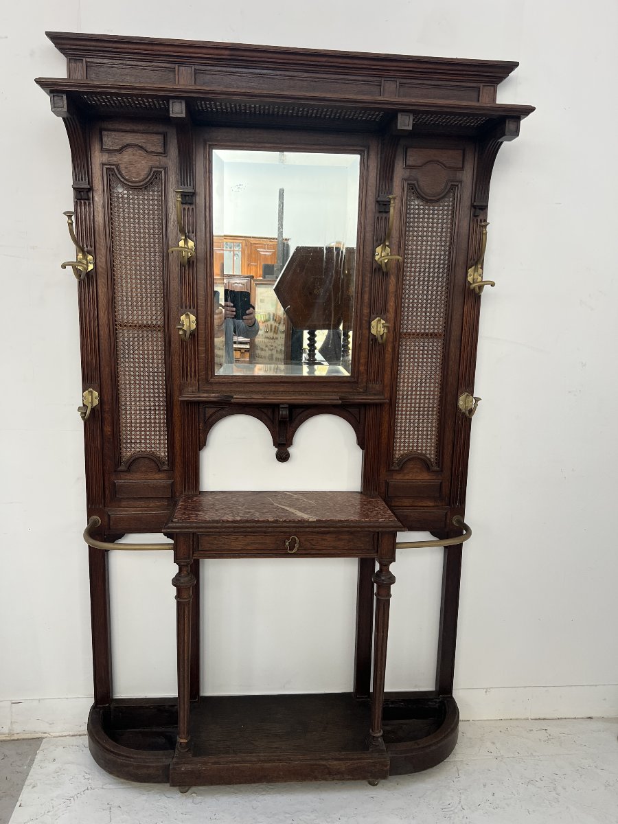 Porte manteaux a console de style Louis XVI Patheres en bronze XX siècle-photo-2