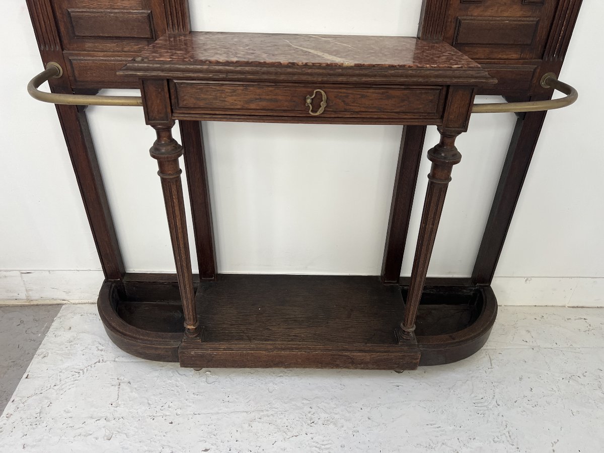 Porte manteaux a console de style Louis XVI Patheres en bronze XX siècle-photo-4