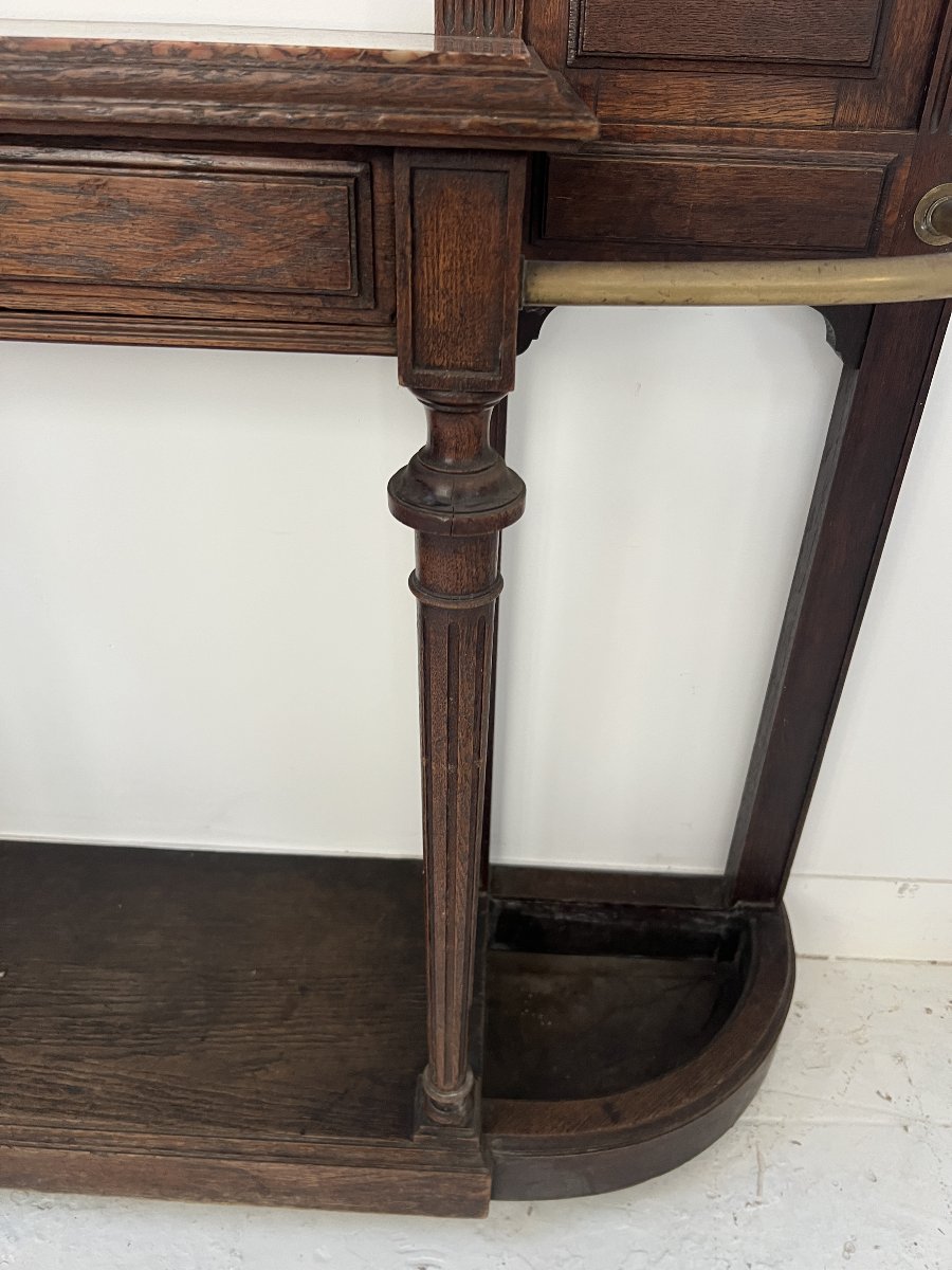 Porte manteaux a console de style Louis XVI Patheres en bronze XX siècle-photo-7