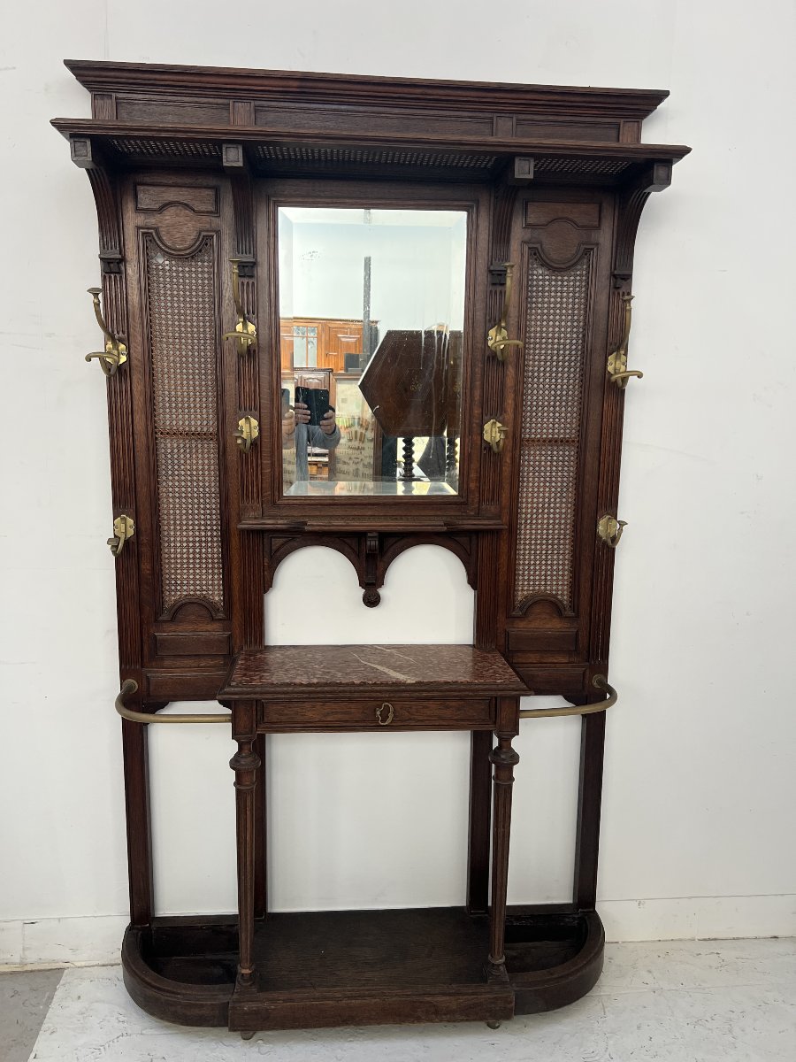 Porte manteaux a console de style Louis XVI Patheres en bronze XX siècle