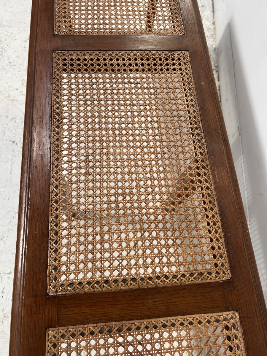 Louis XVI-style "bedside" Stool Made Of Solid Oak, 20th Century-photo-4