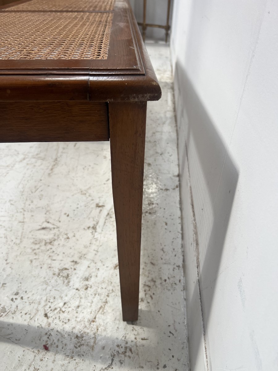 Louis XVI-style "bedside" Stool Made Of Solid Oak, 20th Century-photo-2