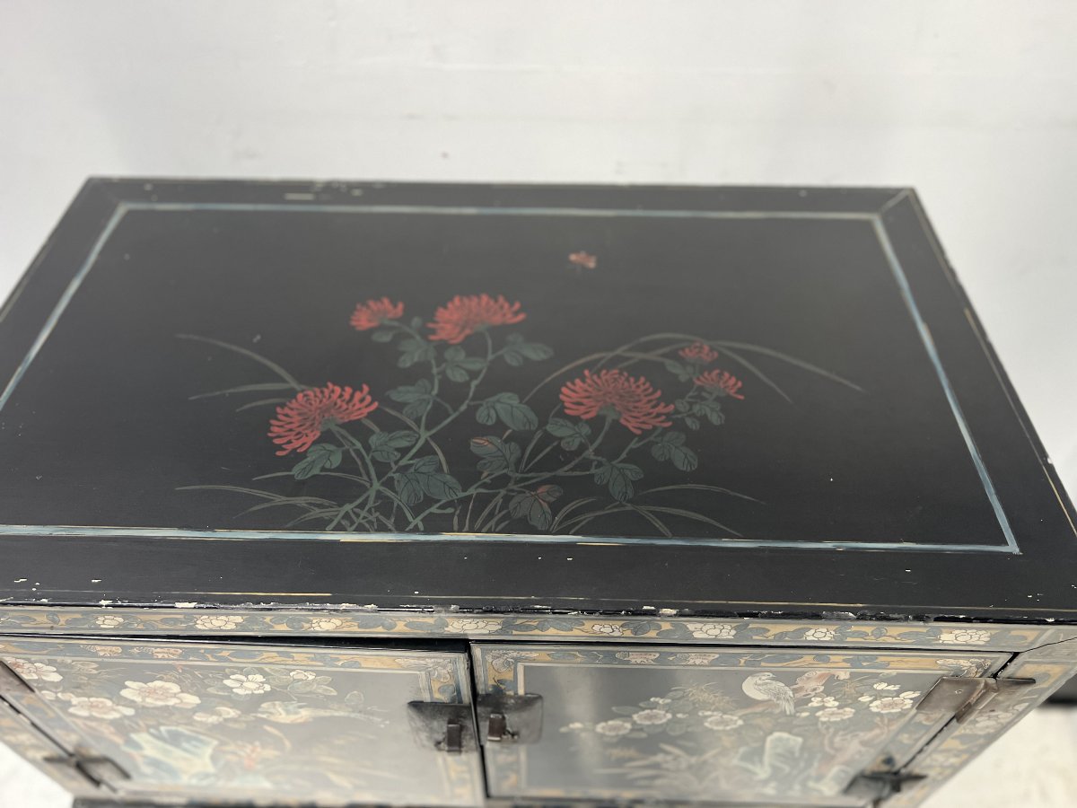 Paire de cabinets sur pieds de style chinoisant XX siècle-photo-5