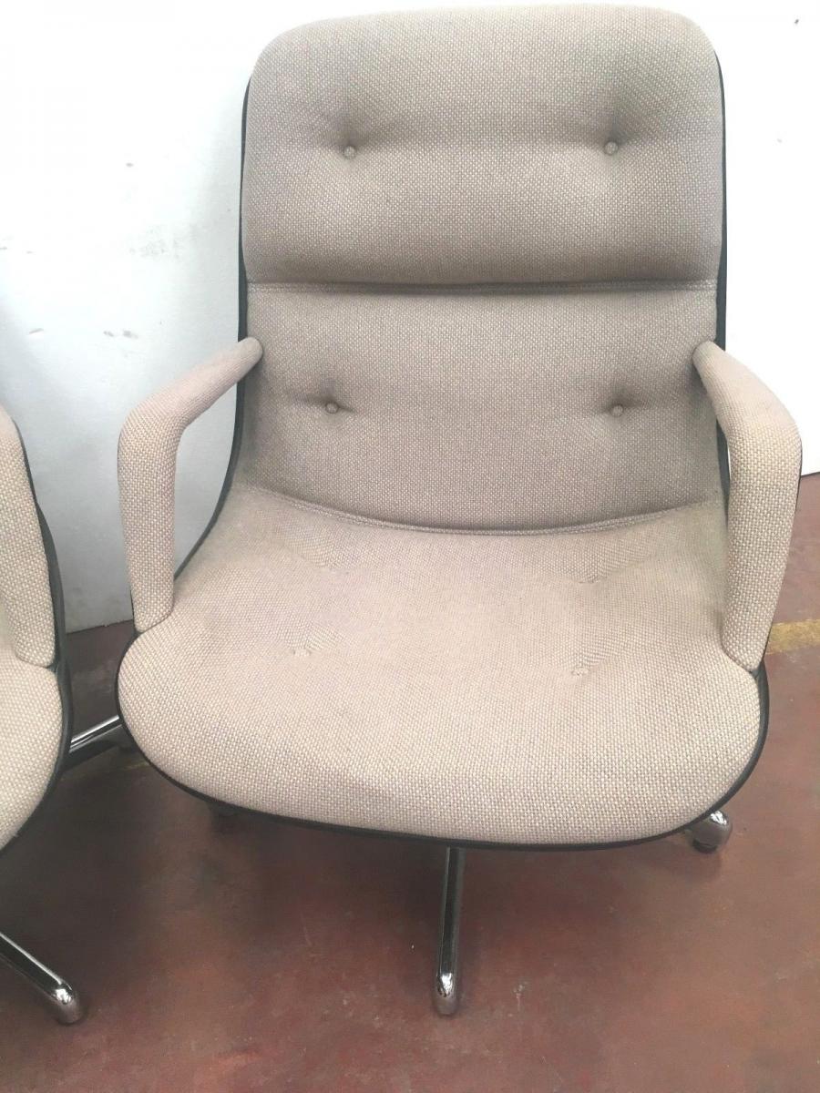 Paire De Fauteuil De Direction   Marque Strafor-photo-2