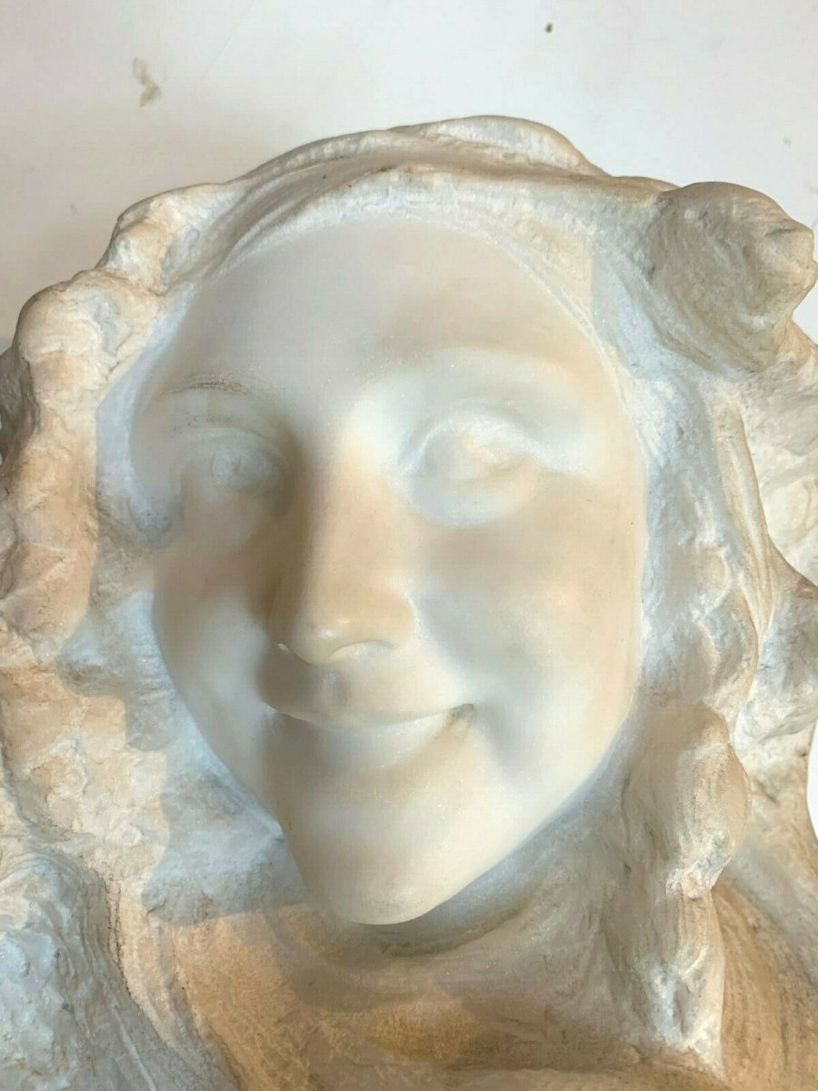 Group Marble Carrara Prof Pattarino Sculpture Marble XX Century-photo-2