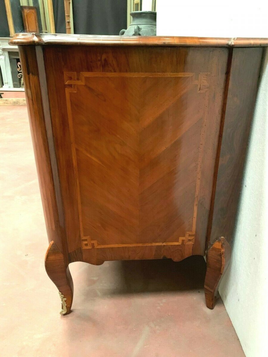 Transition Dresser In Rosewood And Inlay Of A Light Wood Net XVIII-photo-3