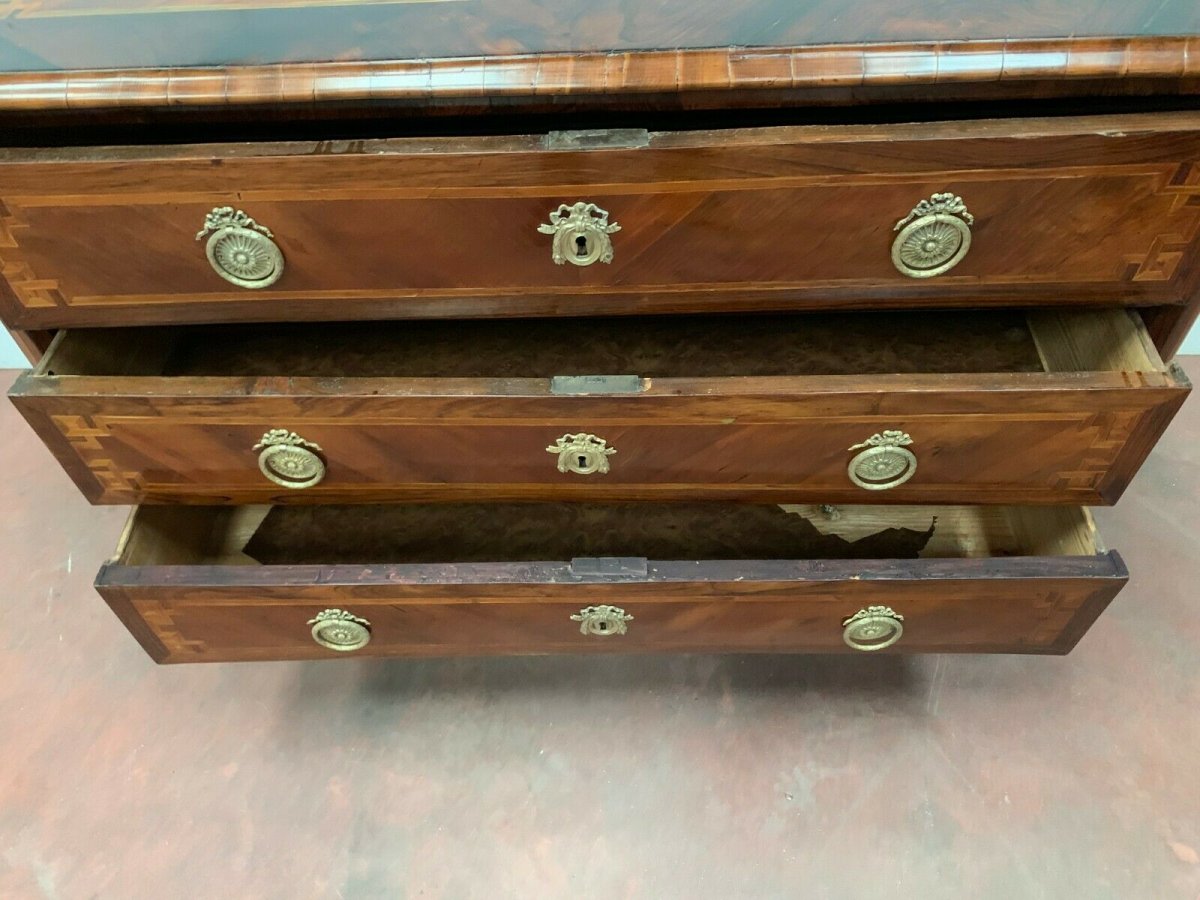 Transition Dresser In Rosewood And Inlay Of A Light Wood Net XVIII-photo-4