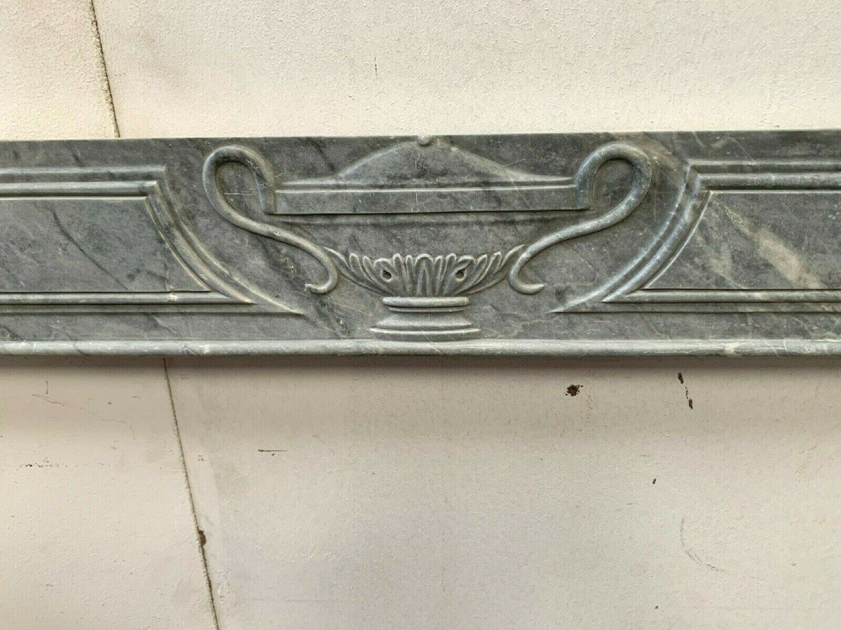 Louis XVI Mantel In Marble XVIII Century-photo-2