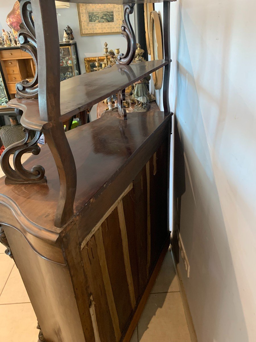 Louis Philippe Dresser In Mahogany And Veneer XIX Century-photo-5