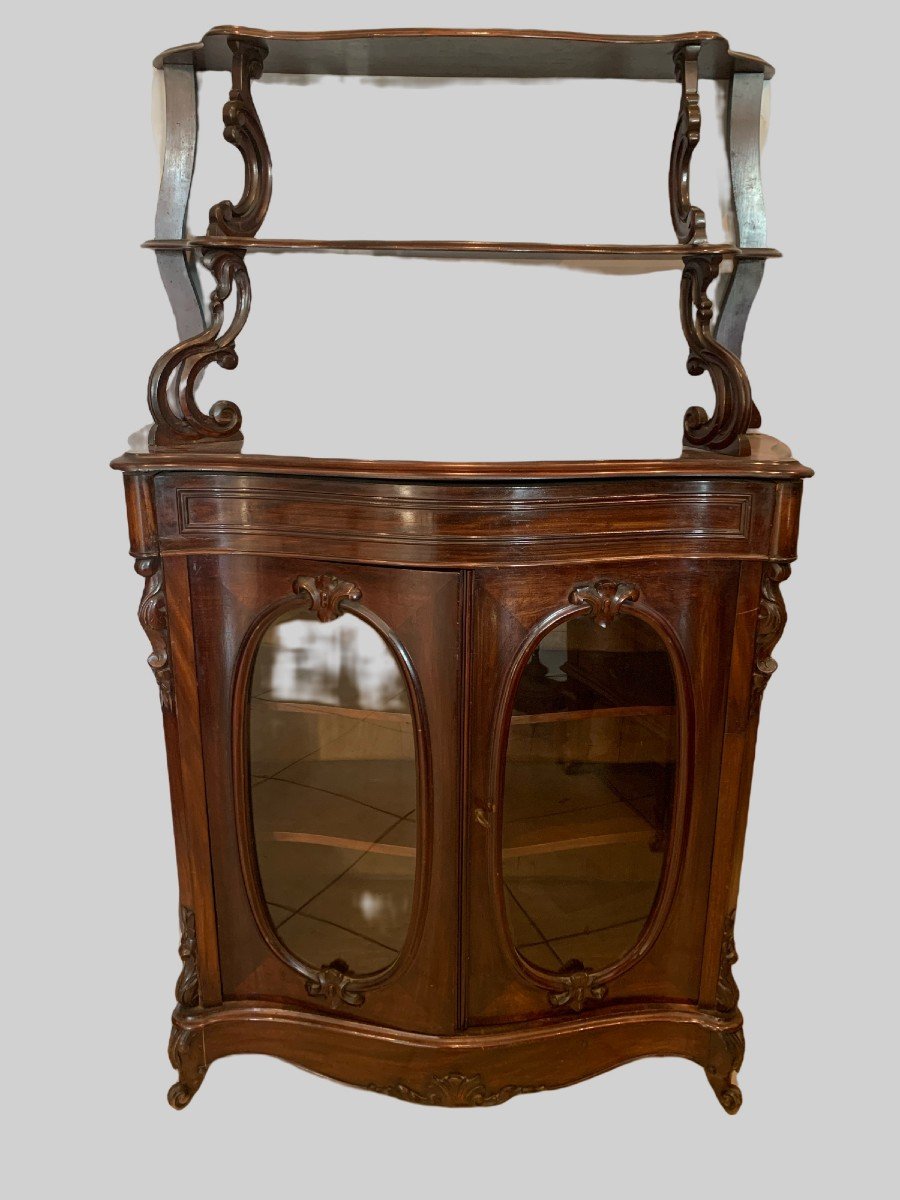 Louis Philippe Dresser In Mahogany And Veneer XIX Century
