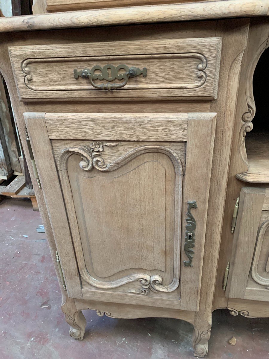 Louis XV Style Two-body Buffet In Solid Oak XX Century-photo-3