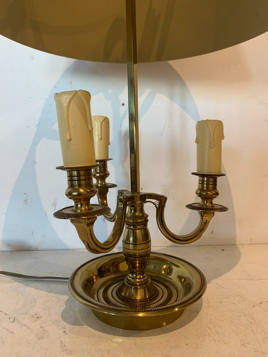 Bouillotte Lamp In Bronze And Patinated Sheet Metal XX Century-photo-3