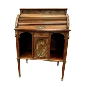 Office Of Lady A Cylinder In Walnut XX Century