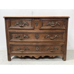 Commode de style Louis XIV en chêne massif XVIII siècle