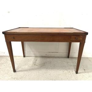 Table a jeux "Tric Trac" d'époque Louis XVI en acajou XVIII siècle
