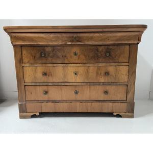 Louis Philippe Solid Cherrywood Chest Of Drawers XIX Century