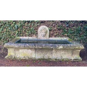 Fontaine et bassin d'extérieur en pierre XIX siècle