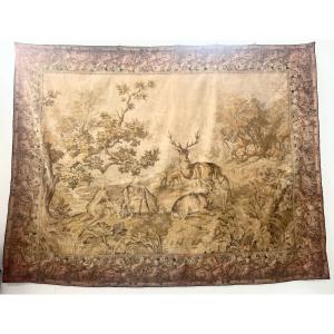 Tapisserie de style renaissance a décor animalier XX siècle