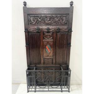 Porte manteaux de style Renaissance en chene massif XIX siècle