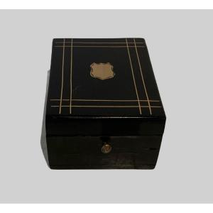 Napoleon III Blackened Wood Watch Box