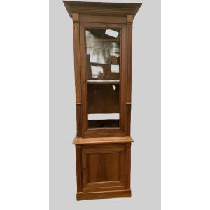 Showcase In Two Directoire Style Body In Solid Walnut XX Century