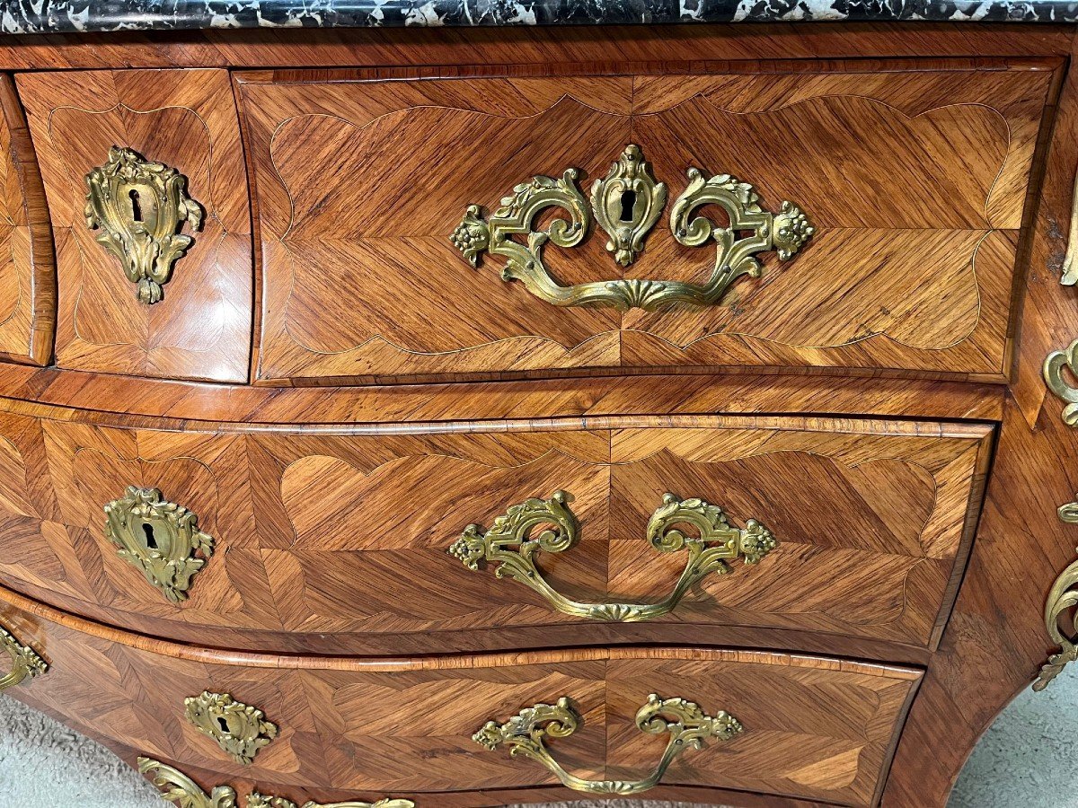 18th Century Marquetry Commode-photo-4