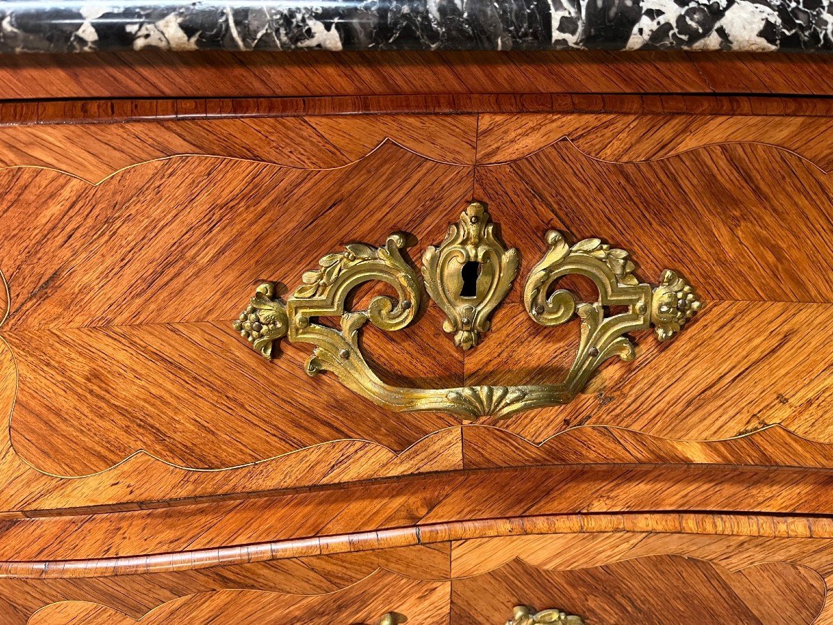 18th Century Marquetry Commode-photo-3