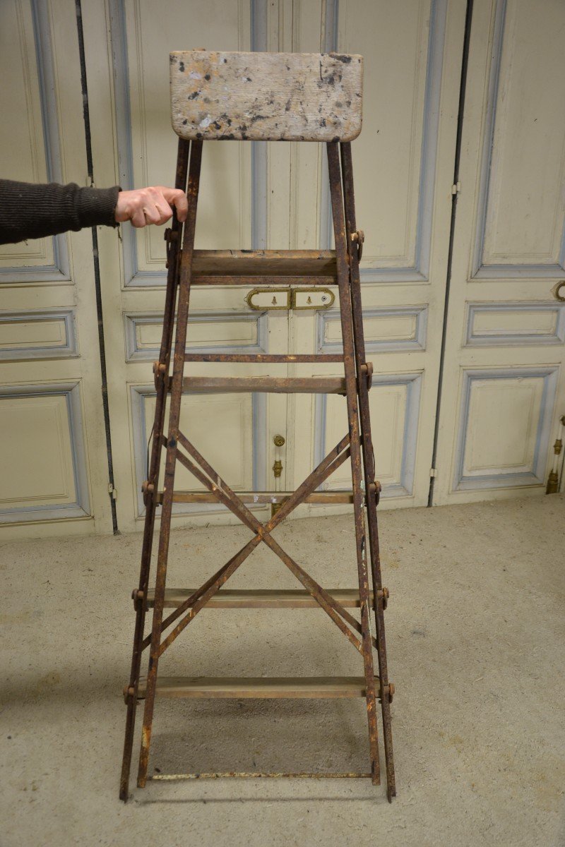 Industrial Stepladder From The 1900s-photo-2