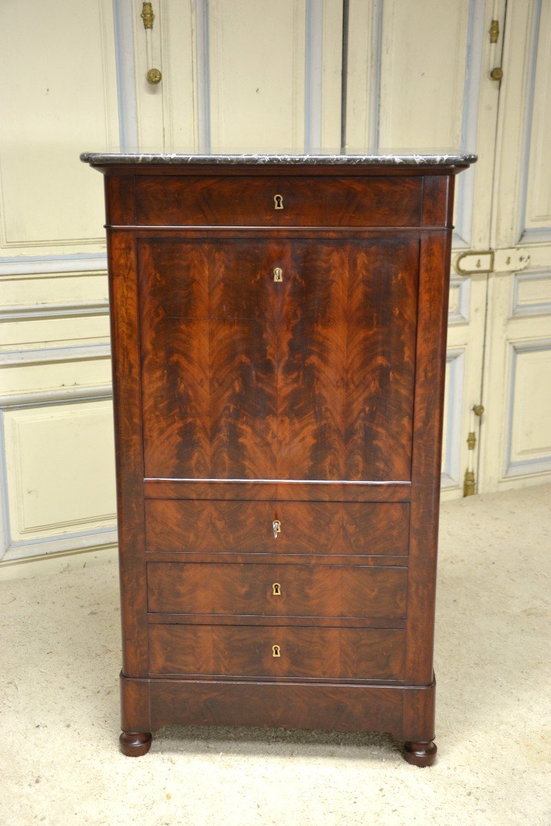 Secretary In Mahogany Restoration Period-photo-2