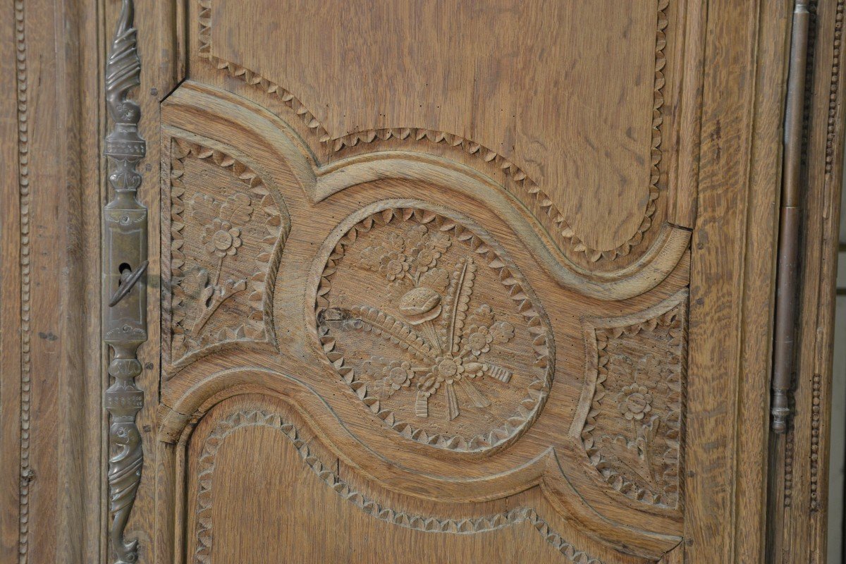 Armoire Normande En Chêne époque XIXe Siècle-photo-2