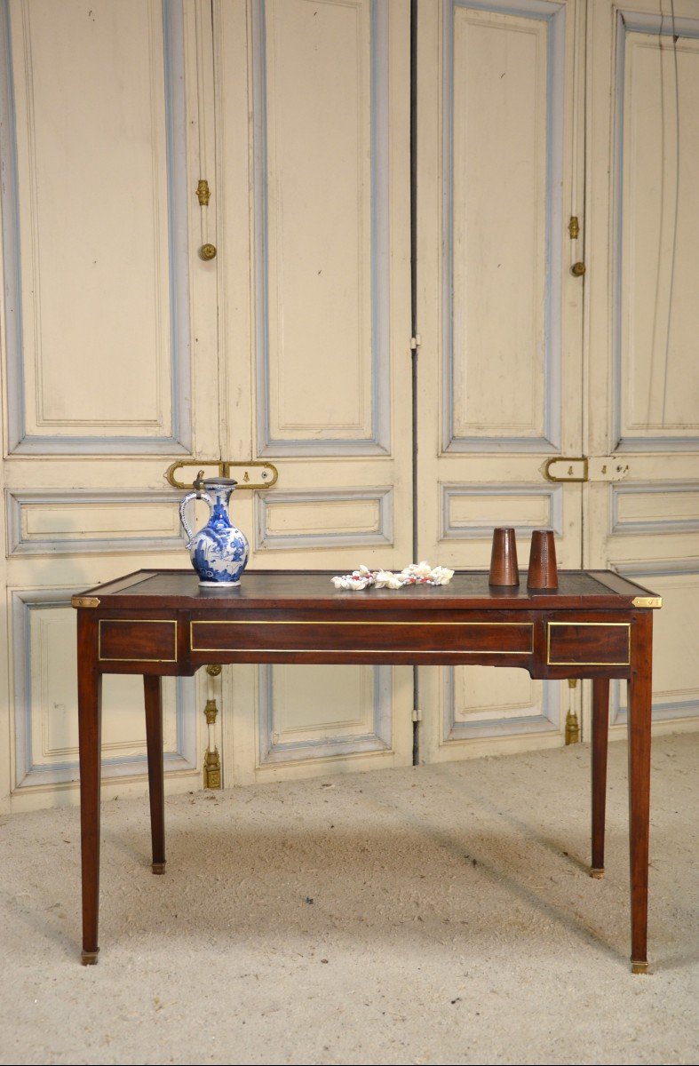 Tric Trac Table In Mahogany Directoire Period, End Of 18th Century