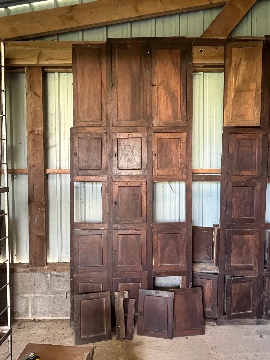 Refectory Woodwork In Walnut, Louis Philippe Period-photo-3