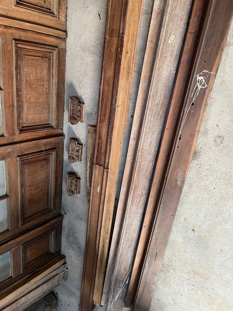 Cloison Intérieur à Petit Carreaux Années 1900-photo-3