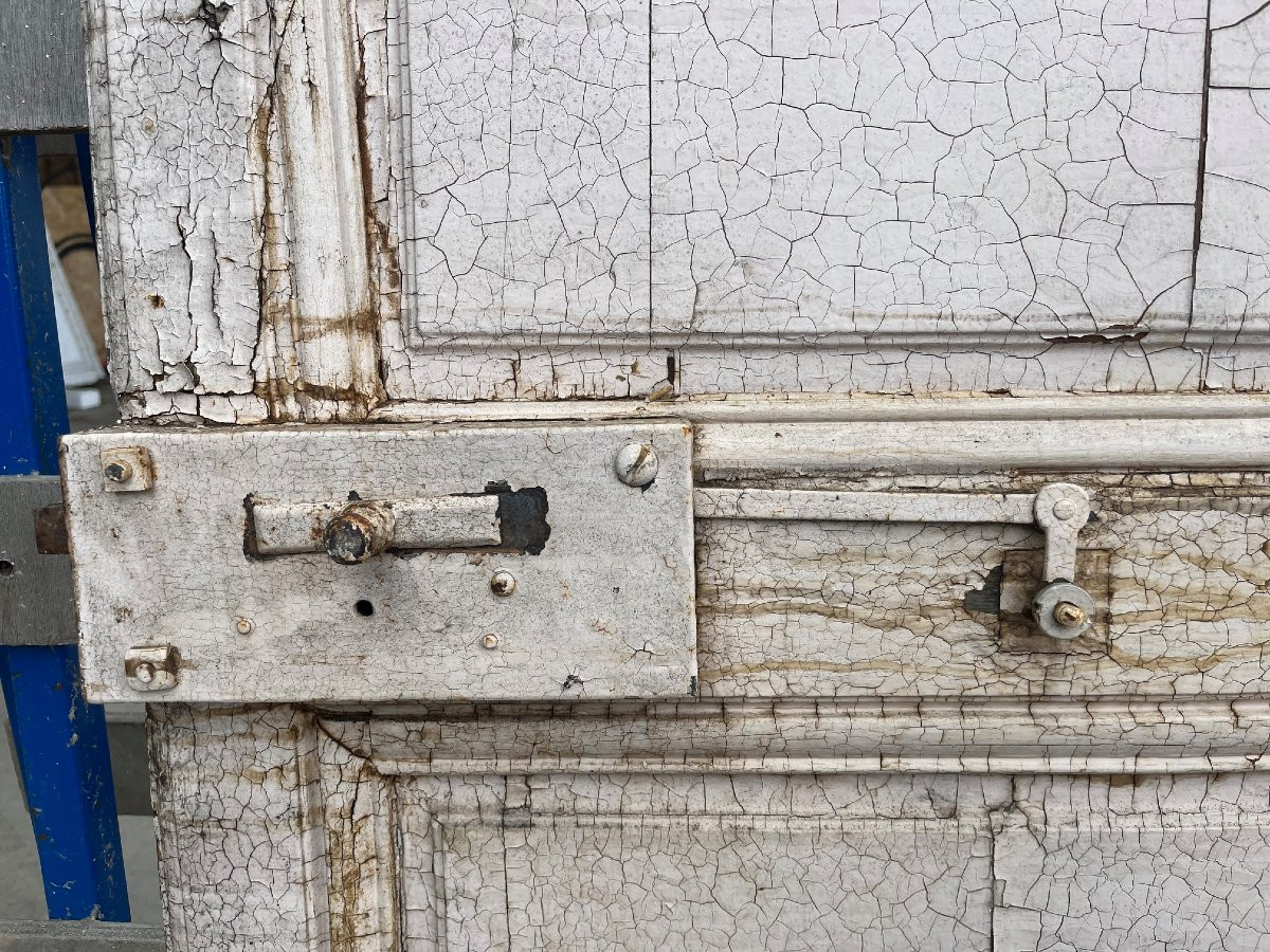Porte De Communication En Ch&ecirc;ne Peint, &eacute;poque XVIIIe Si&egrave;cle-photo-3