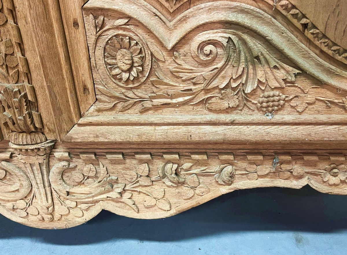 Armoire normande en chêne de la région de Caen époque début XIXe siècle-photo-5