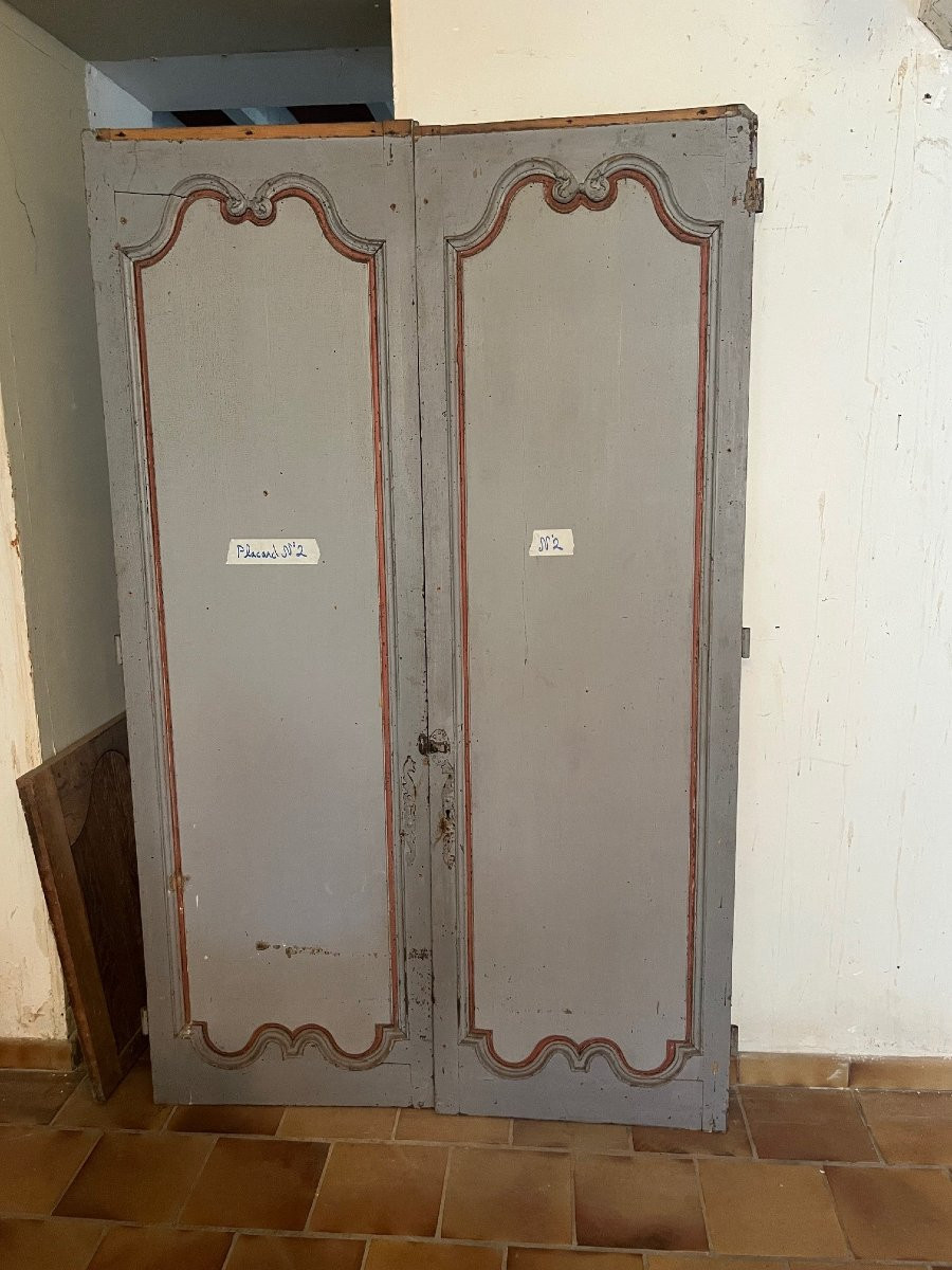 Boiserie en sapin peint, Normandie époque XVIIIe siècle.-photo-4