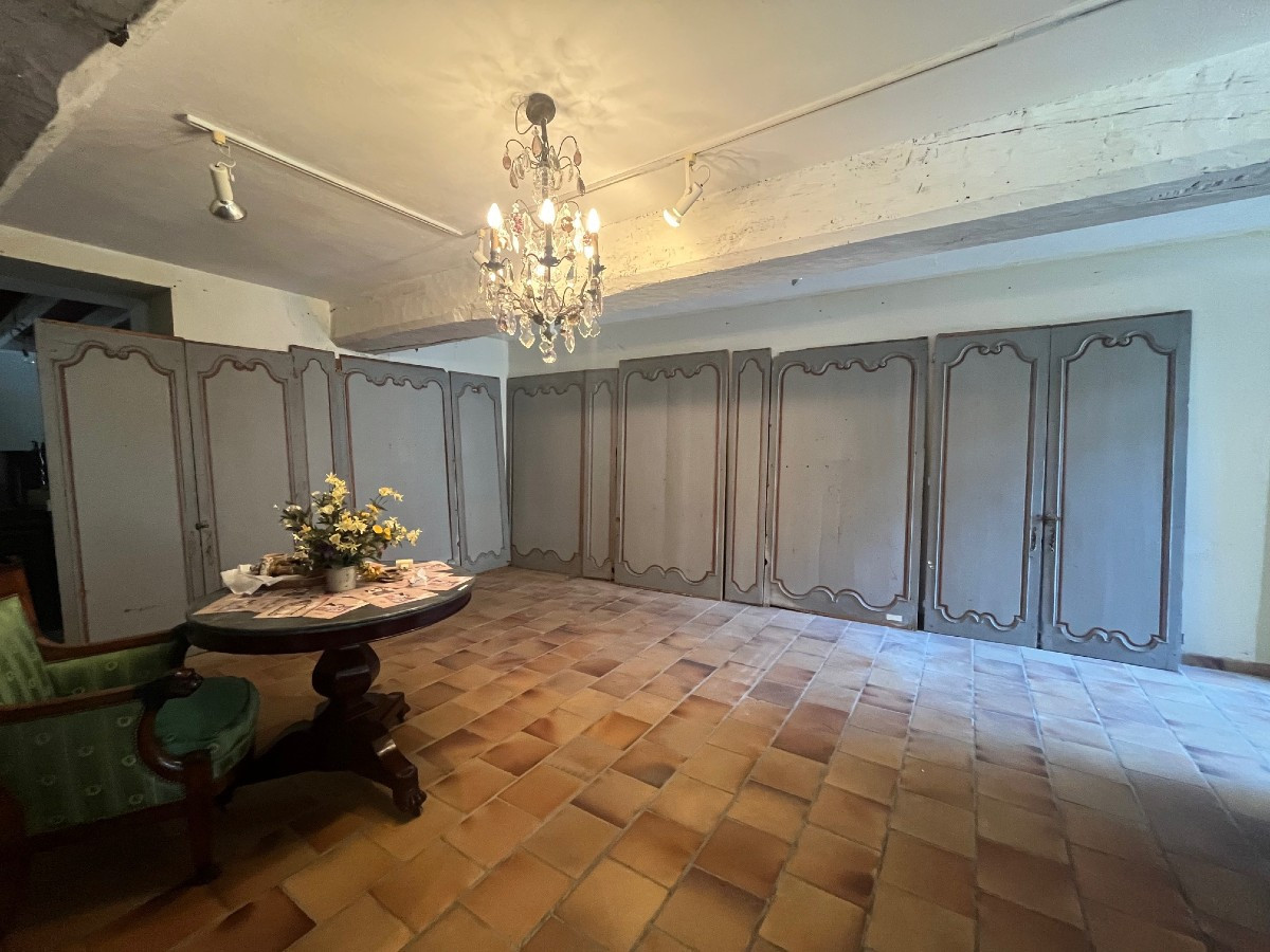 Boiserie en sapin peint, Normandie époque XVIIIe siècle.