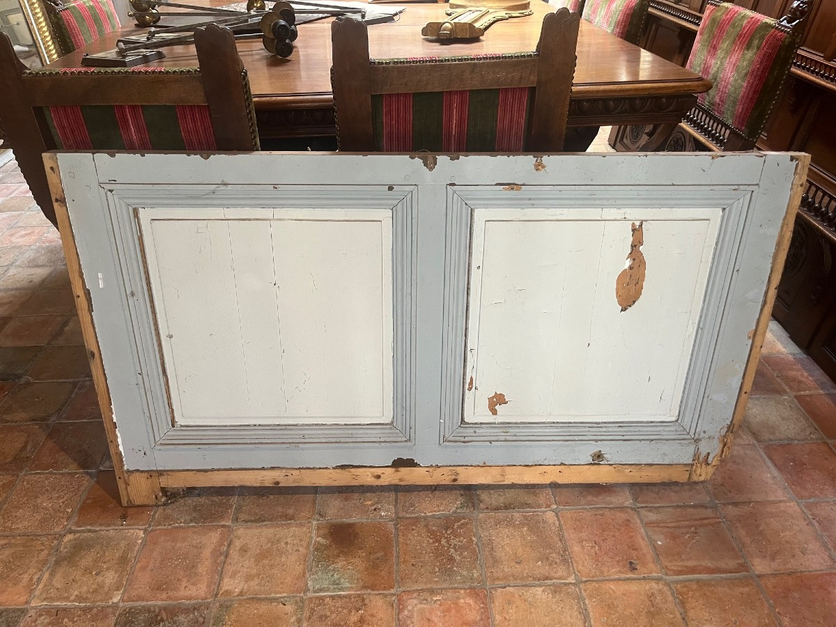 Painted Fir Woodwork Decorated With Rectangular Panels, Niii Period-photo-5